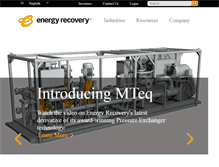 Tablet Screenshot of energyrecovery.com